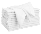 White Hemstitch Cotton Napkins - 12 inch
