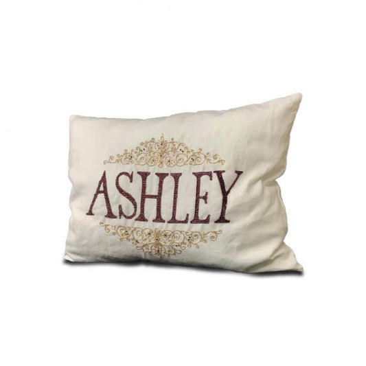 Personalized Name Wine Gold Throw Pillow Cover (Set of 1)