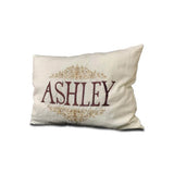Personalized Name Wine Gold Throw Pillow Cover (Set of 1)