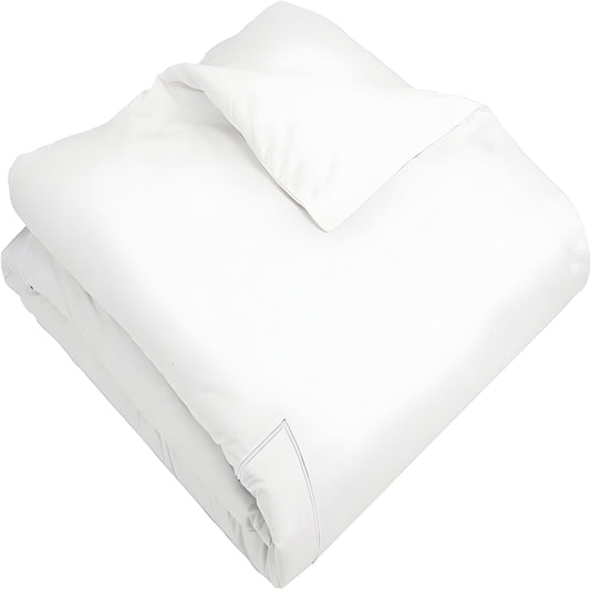 400TC Cotton Single Embroidery Sateen Solid Duvet Cover Set