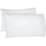 400TC Single Embroidery Cotton Sateen Pillowcases (Set Of 2)