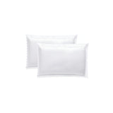 400TC Small Scallop Embroidery Cotton Pillowcases (Set Of 2)