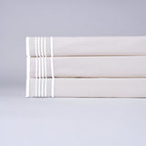 Smart Border 400TC Cotton Embroidery Sateen Solid Sheet Set