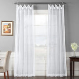 Smart Border 400TC Sateen Cotton Embroidery Curtain (Set Of 2)