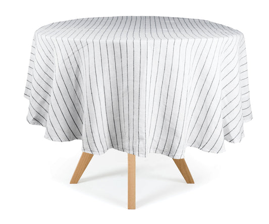 Round Linen Tablecloth 63"