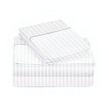 400TC Single Embroidery Sateen Stripe Cotton Sheet Set