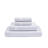 400TC Cotton Classic Luxurious Embroidery Sateen Solid Sheet Set