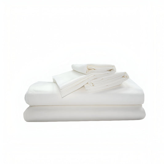 400TC Cotton Wrinkle-Free Sateen Solid Sheet Set