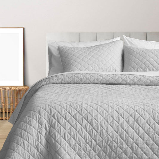 Diamond Knitted Cotton Coverlet