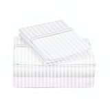 400TC Double Embroidery Sateen Stripe Cotton Sheet Set
