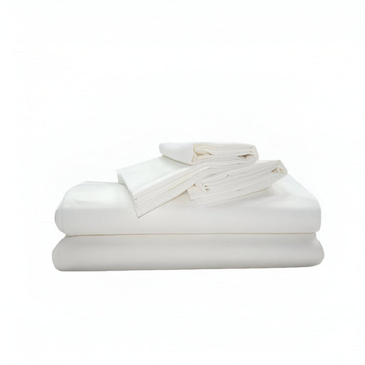 300TC Sateen Solid Organic Cotton Sheet Set