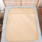 400TC Luxurious Double Embroidery Sateen Solid Cotton Fitted Sheet