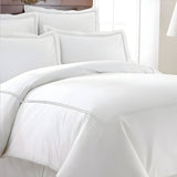 400TC Cotton Double Embroidery Sateen Solid Duvet Cover Set