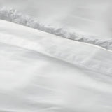 400TC Cotton Sateen Solid Fringe Duvet Cover Set
