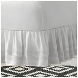 400TC Cotton Double Wavy Embroidered Gathered Bed Skirt