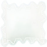 Imaginary Scallop 400TC Cotton Embroidery Sateen Solid Pillow Sham