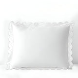 400TC Reverse U Shape Embroidery Cotton Solid Euro Sham
