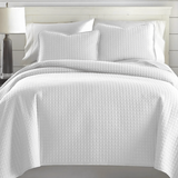 Square Knitted Cotton Coverlet