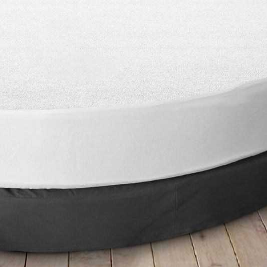 Round Terry Cloth Mattress Protector