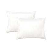 400TC Cotton Classic Embroidery Sateen Solid Pillow Sham