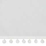 400TC Cotton Pom Fringe Sateen Solid Wrap Around Boho Bed Skirt