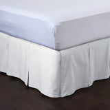 400TC Cotton Sateen Velcro Detachable Pleated Bed Skirt