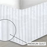 400TC Cotton Vertical Quilted Tailored Bed skirt