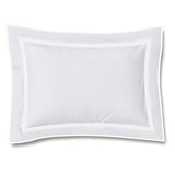 400TC Embroidery & Border Cotton Sateen Solid Duvet Cover Set