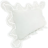 Imaginary Scallop 400TC Cotton Embroidery Sateen Solid Pillow Sham