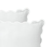 400TC Luxurious Scallop Embroidery Cotton Euro Sham