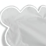 400TC Cotton Scallop Embroidery Sateen Solid Pillow Sham