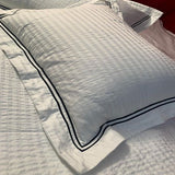 400TC Striped Cotton Sateen Double Embroidery Coverlet
