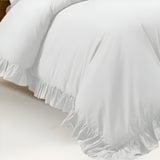 400TC Cotton Sateen Ruffle Duvet Cover Set