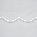 400TC Cotton Scallop Embroidery Sateen Solid Pillow Sham