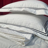 400TC Striped Cotton Sateen Double Embroidery Coverlet