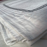 400TC Striped Cotton Sateen Double Embroidery Coverlet
