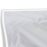 400TC Embroidery Cotton Sateen Solid Duvet Cover Set