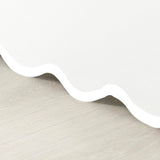 400TC Applique Scalloped Cotton Scallop Embroidery Tailored Bed Skirt