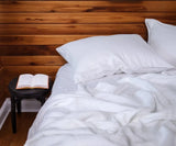 European Linen Sheet Set – White