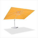 PURPLE LEAF Morden White Outdoor Umbrella Premium Aluminum Patio Cantilever Pool Sun Umbrellas