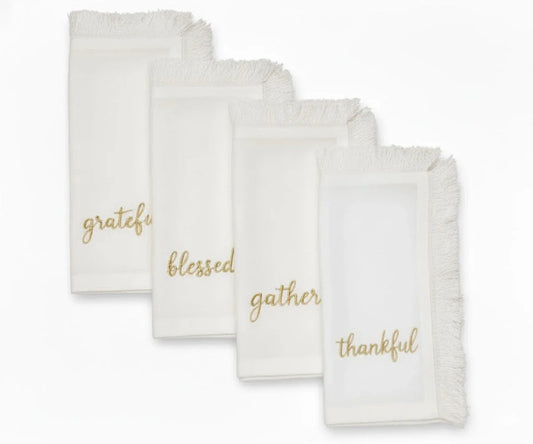 Embroidered Christmas Napkins