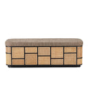 Anisa Black Storage Bench, Trailside Natural Instinct Safari