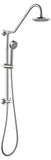 Adjustable 32-36 in. Handheld Shower System in Brushed Nickel with 6 in. Round Rain Showerhead, 1.8 GPM, and Wall Bar