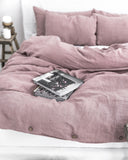 Woodrose linen duvet cover
