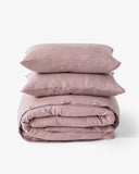 Woodrose linen duvet cover set (3 pcs)