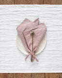 Woodrose linen napkin set of 2