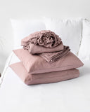 Woodrose linen sheet set (4 pcs)