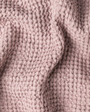 Woodrose waffle throw blanket