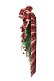 18 Inch Buffalo Check Homespun Christmas Wreath