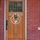 18 Inch Snowflake Homespun Christmas Wreath